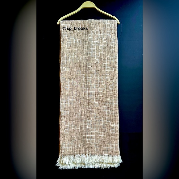 🎁Piscatextil Throw Blanket - Caramel Matrix Pattern - Picture 4 of 5